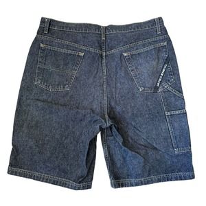 Vtg Polo Jeans Black Shorts Men Size 38